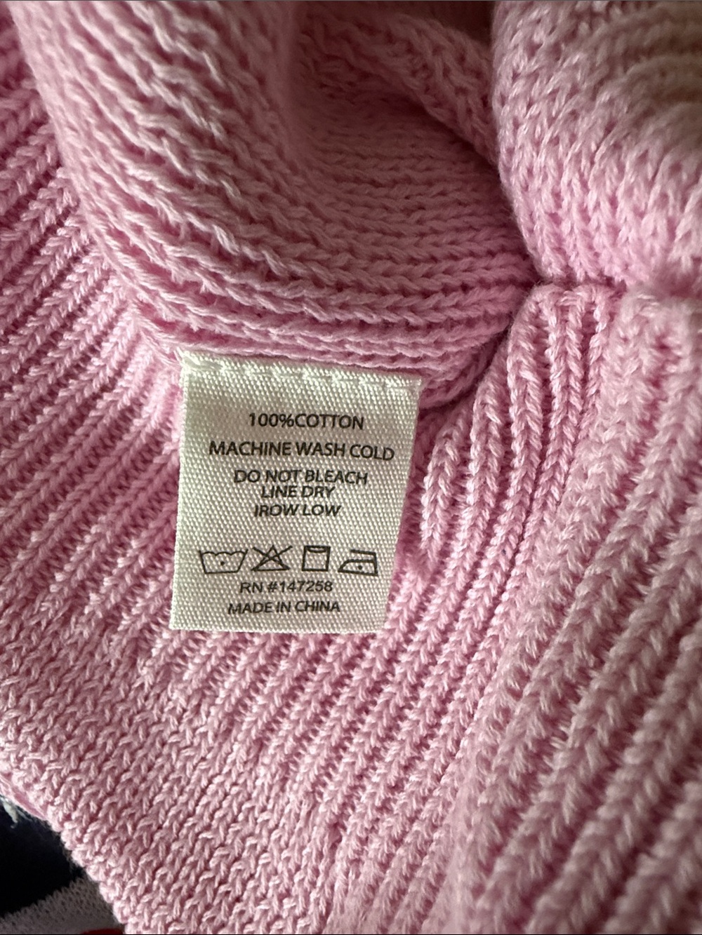 Simply Southern Pink Crewneck Sweater with Flag Patch - Picture 5 of 5